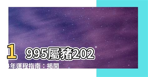 2024豬年運程1995